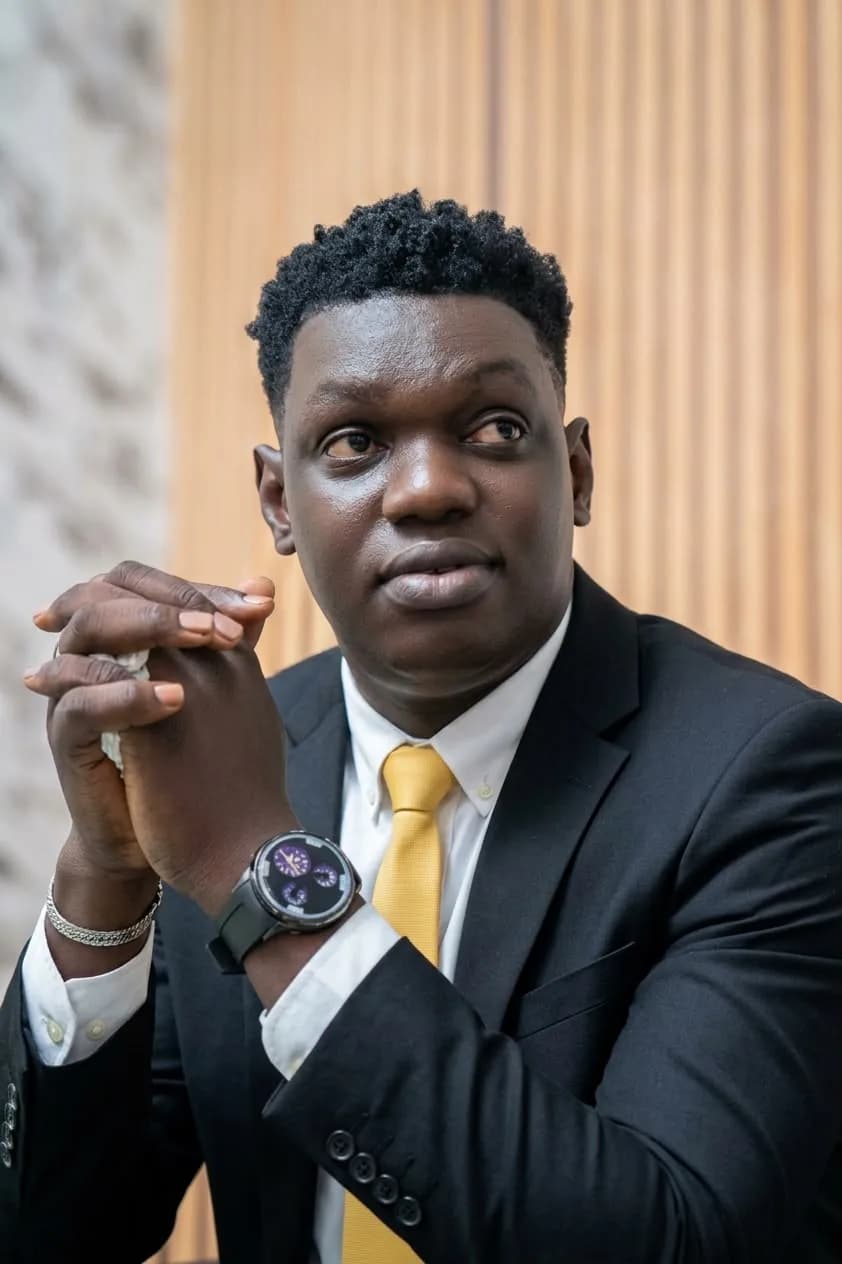 Portrait of Fodé Condé (Saoudien), founder and chief executive officer of Pyramide Entertainment.